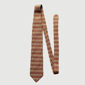 Mens Pierre balmain tie red and gold